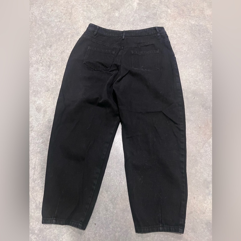 Black paperbag jeans pleated - Picture 7 of 9